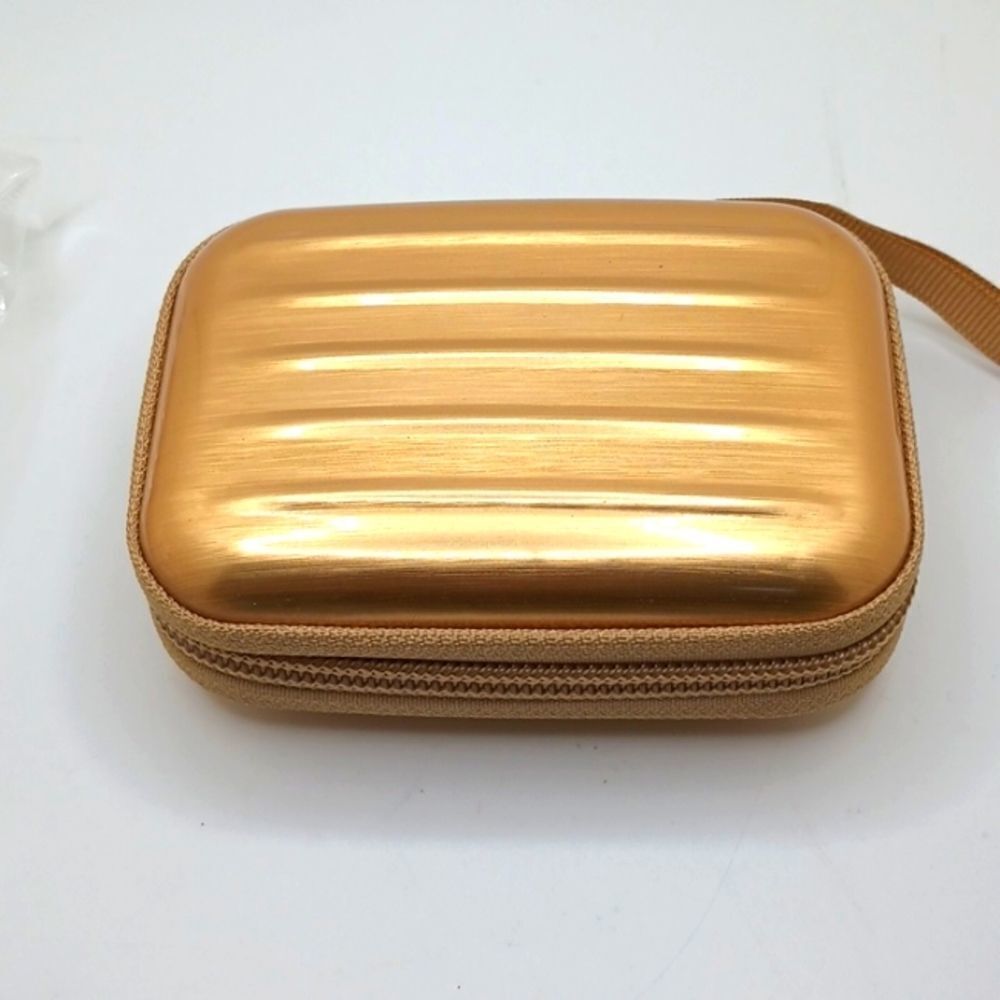 GOLD RFID zipper wallet case